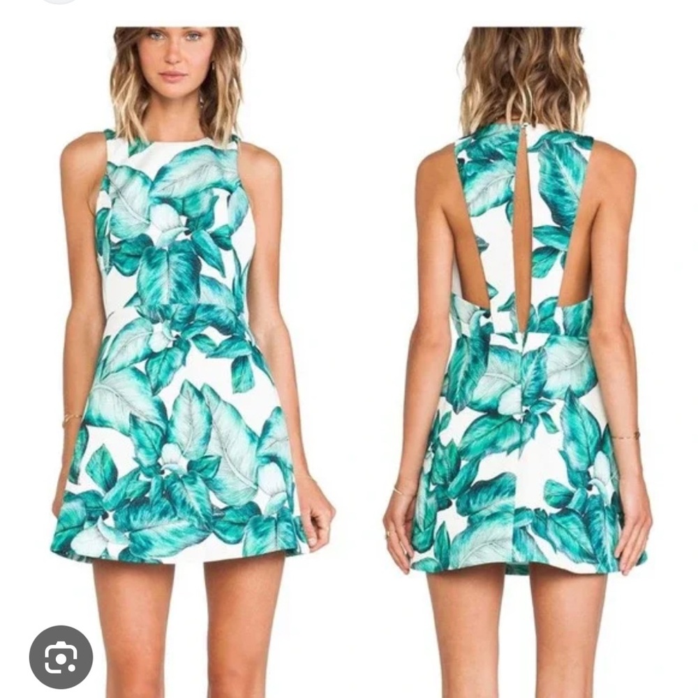 C/MEO Collective Blue Cut Out Tie Front Sundress